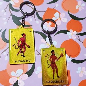 Loteria Diablito Keychain Set